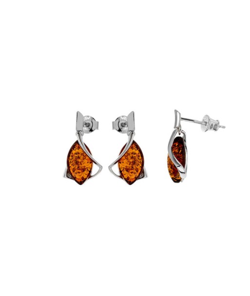 Boucles d'oreilles en argent et ambre meilleur choix