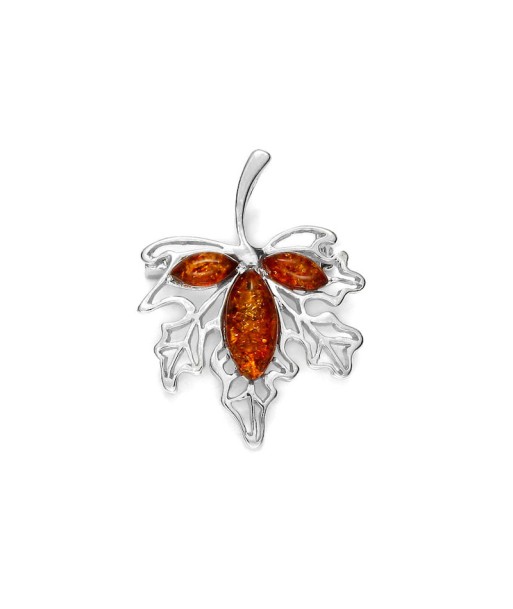 Pendentif en argent et ambre Pour