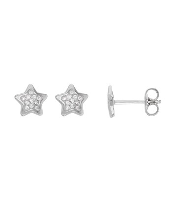 Boucles d'oreilles or, oxyde de zirconium brillant des détails fins