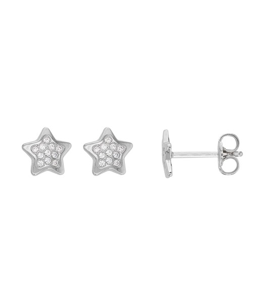 Boucles d'oreilles or, oxyde de zirconium brillant des détails fins