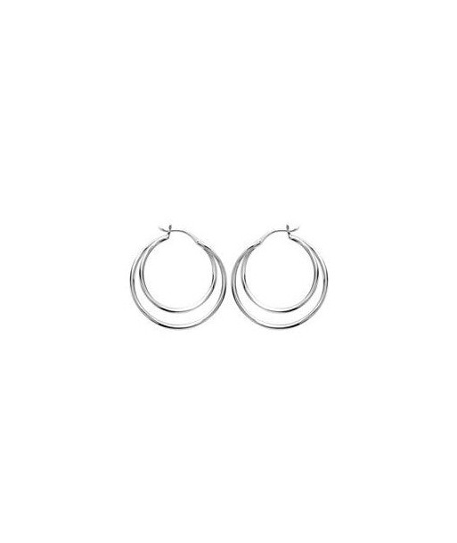 Boucles d'oreilles en argent en linge