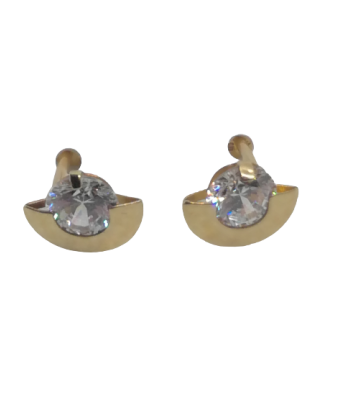 Boucles d'oreilles en or, oxyde de zirconium Economisez 