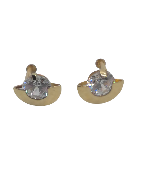 Boucles d'oreilles en or, oxyde de zirconium Economisez 