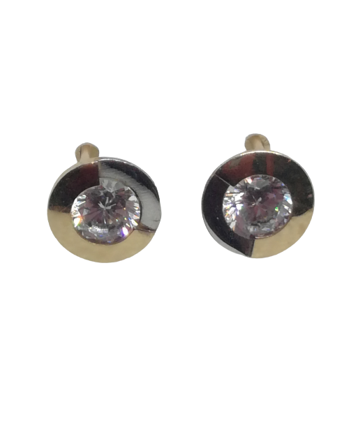 Boucles d'oreilles en or, oxyde de zirconium 50-70% off 