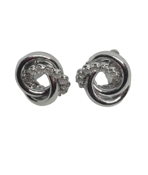 Boucles d'oreilles en or, oxyde de zirconium ou a consommer sur place