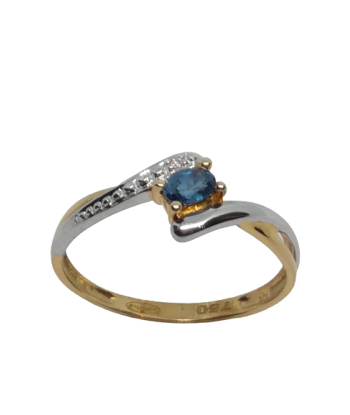 Bague en or, saphir et diamant shop