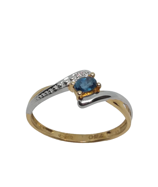 Bague en or, saphir et diamant shop