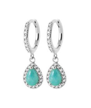 Boucles d'oreilles en argent, oxydes et amazonite Comment ça marche