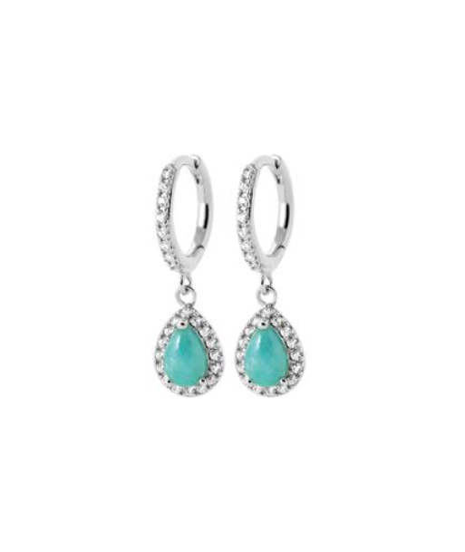 Boucles d'oreilles en argent, oxydes et amazonite Comment ça marche