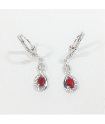 Boucles d'oreilles en or, rubis vente chaude votre 