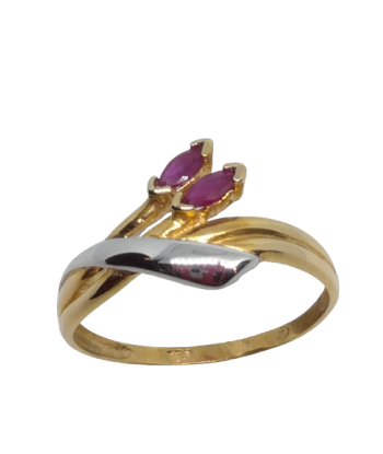 Bague en or, rubis Livraison rapide