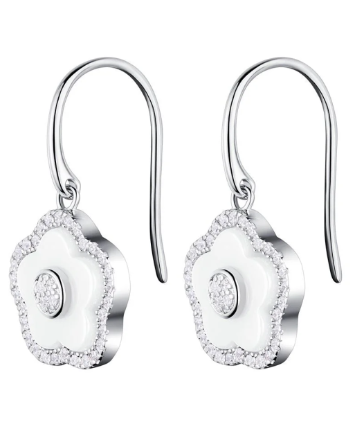 Boucles d'oreilles en argent , céramique, oxydes est présent 