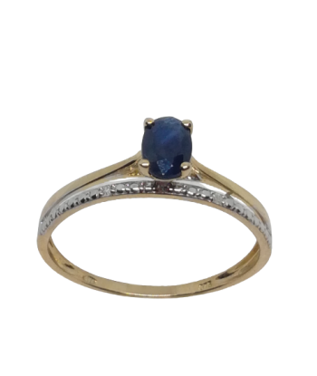 Bague en or, saphir et diamant Livraison rapide