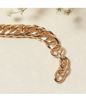 Bracelet maille gourmette en plaqué or plus qu'un jeu 