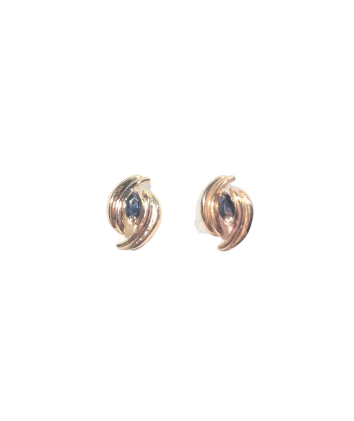 Boucles d'oreilles en or, saphir En savoir plus