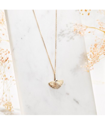 Collier pendentif ginkgo en plaqué or Le MVP de beaucoup