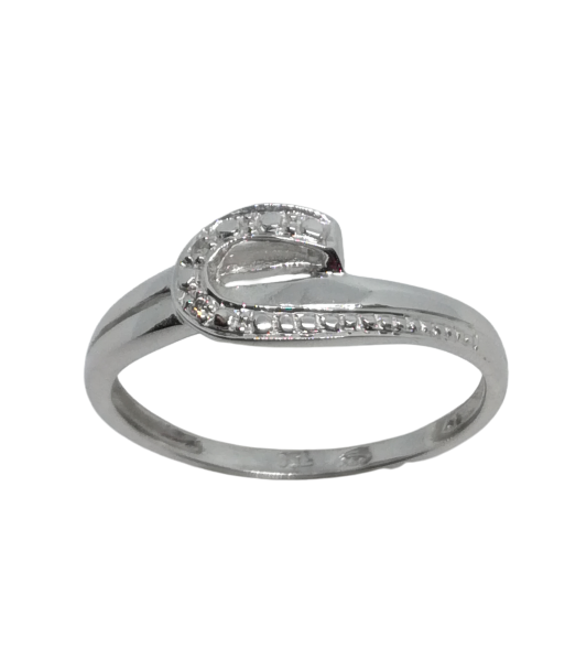 Bague en or gris, diamant Comparez plus de prix