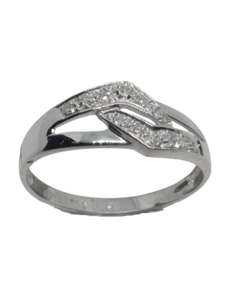 Bague en or gris, diamant chez Cornerstreet bien 