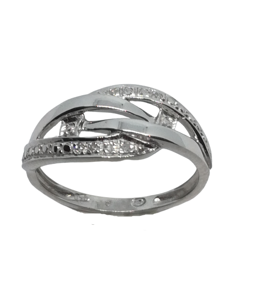 Bague en or gris, diamant en ligne