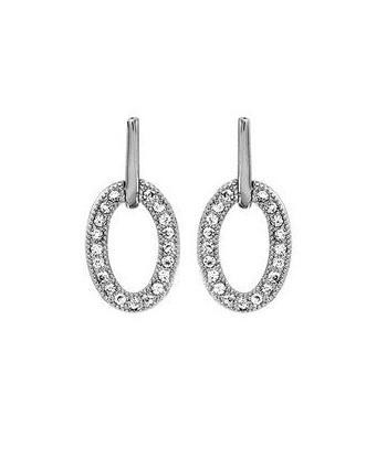 Boucles d'oreilles en argent, oxydes les ctes