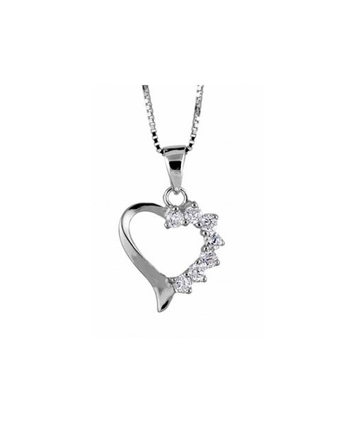 Collier en argent , oxydes Pour