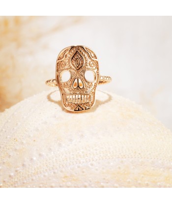 Bague Tête de mort en plaqué or pour bénéficier 