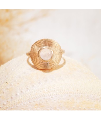 Bague mat Quartz Rose en plaqué or Comparez et commandez 