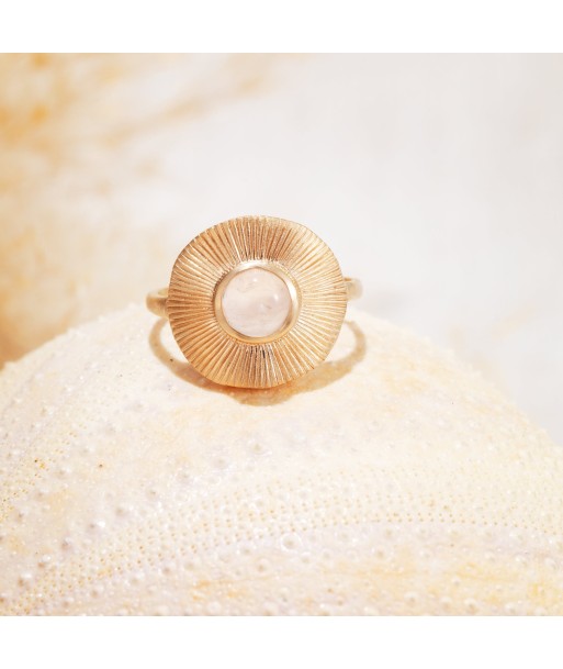 Bague mat Quartz Rose en plaqué or Comparez et commandez 