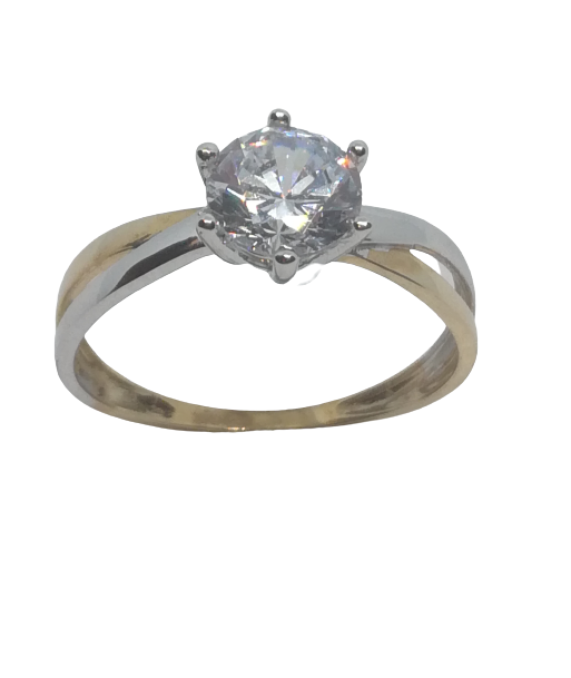 Bague en or, oxyde de zirconium Vous souhaitez 