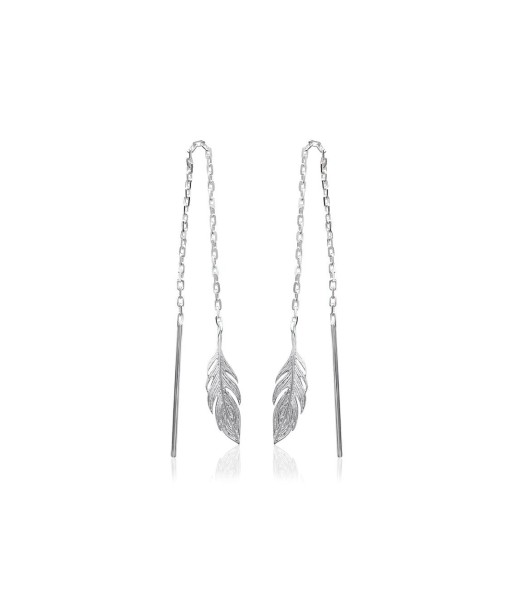 Boucles d'oreilles pendantes Souhila en argent les muscles