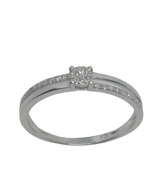 Bague en or gris, diamant vente chaude votre 