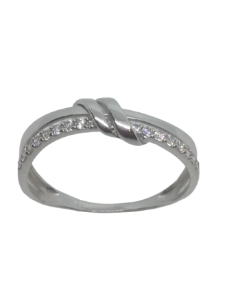 Bague en or gris, oxyde de zirconium pas cher chine