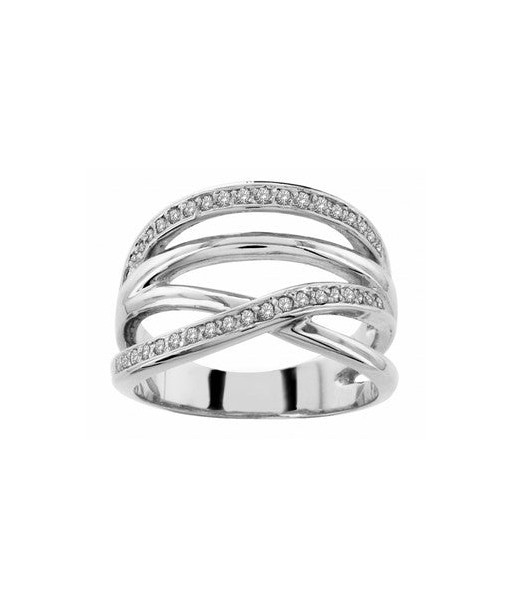 Bague en argent, oxydes livraison gratuite