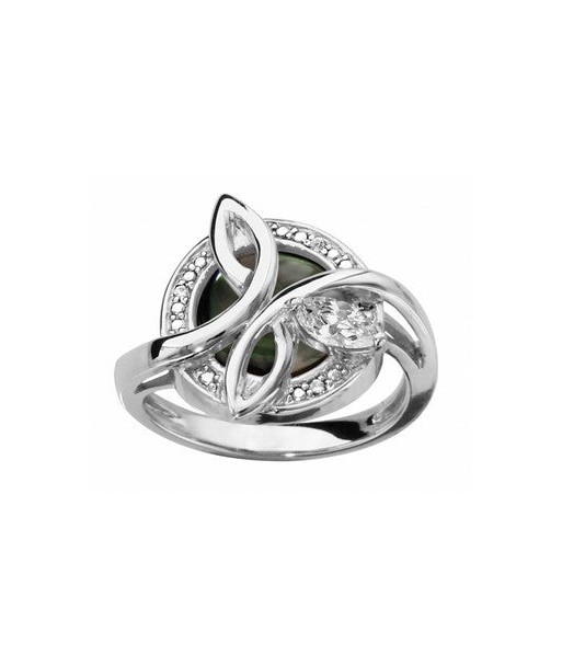 Bague en argent, oxydes les ctes