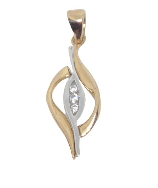 Pendentif en or, oxyde de zirconium store