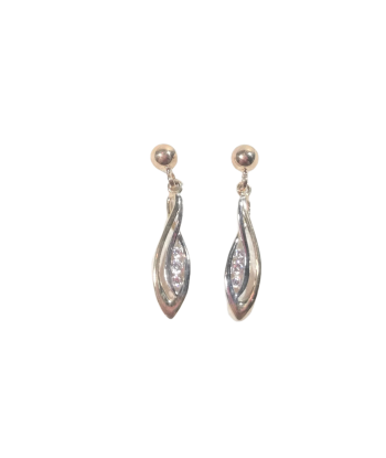 Boucles d'oreilles en or, oxyde de zirconium JUSQU'A -70%! 