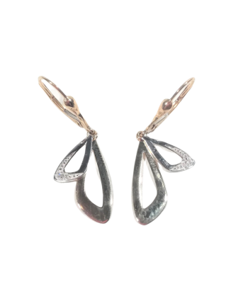 Boucles d'oreilles en or, diamant Economisez 