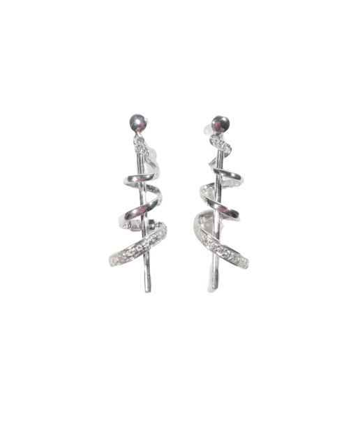 Boucles d'oreilles en or, diamant solde