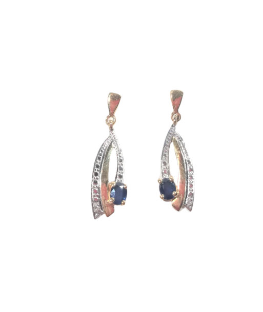 Boucles d'oreilles en or, saphir et diamant Le MVP de beaucoup