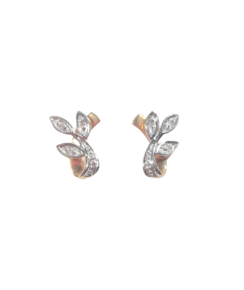 Boucles d'oreilles en or, diamant en stock