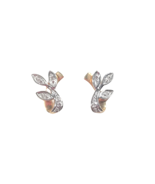 Boucles d'oreilles en or, diamant en stock