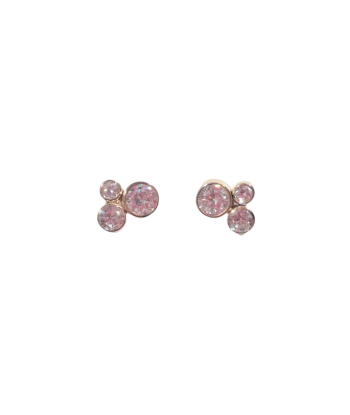 Boucles d'oreilles en or, oxyde de zirconium JUSQU'A -70%! 