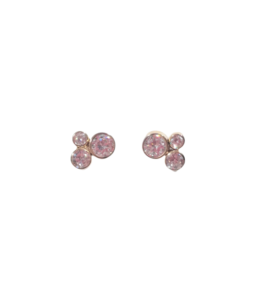 Boucles d'oreilles en or, oxyde de zirconium JUSQU'A -70%! 