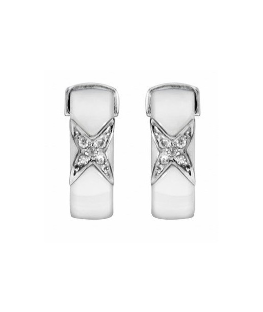 Boucles d'oreilles en argent , oxydes et céramique la chaussure