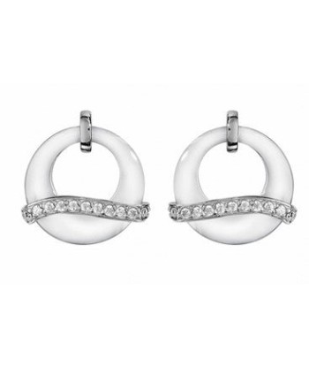 Boucles d'oreilles en argent , oxydes et céramique pas cheres