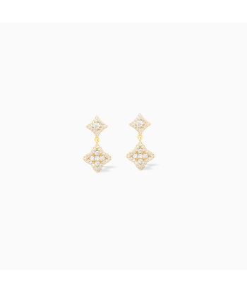 Stars & Flowers earrings dorées destockage