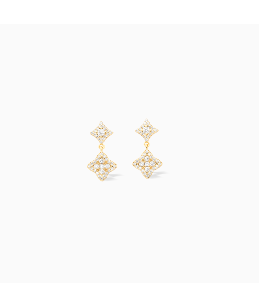 Stars & Flowers earrings dorées destockage