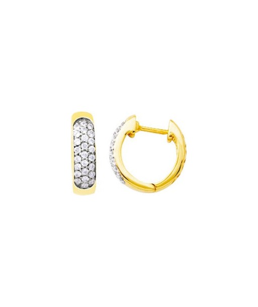 Boucles d'oreilles or, diamant shop