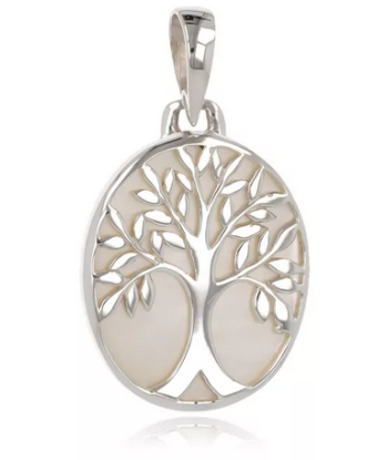 Pendentif en argent, nacre blanche shop