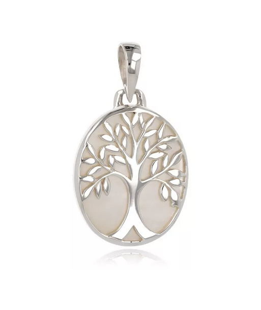 Pendentif en argent, nacre blanche shop